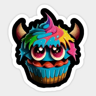 Cupcake Monster Sticker